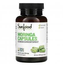 Sunfood, Moringa Capsules, 600 mg, 90 Capsules