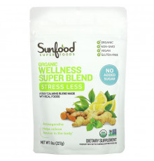 Sunfood, Organic Wellness Super Blend, Stress Less, 8 oz (227 g)
