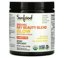 Sunfood, Organic Day Beauty Blend, Glow, Dragonfruit Kiwi, 8.46 oz (240 g)