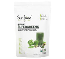 Sunfood, Organic Supergreens, 8 oz (227 g)
