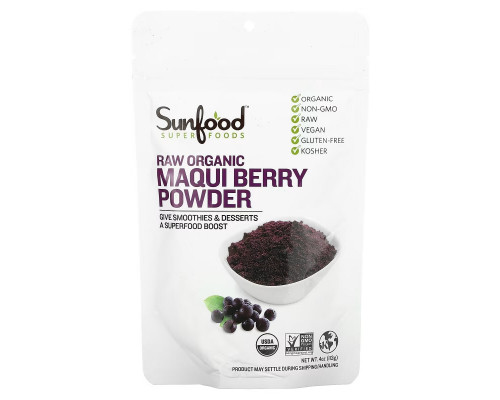 Sunfood Фиолетовые ягоды маки в порошке 113 г Sunfood Фиолетовые ягоды маки в порошке 113 г