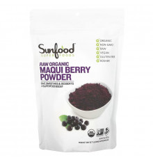 Sunfood Сырая органическая аристотелия чилийская в порошке 8 унций (227 г)