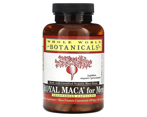 Whole World Botanicals Royal Maca for Men 500 mg 180 Gelatinized Veggie Caps Whole World Botanicals Royal Maca for Men 500 mg 180 Gelatinized Veggie Caps