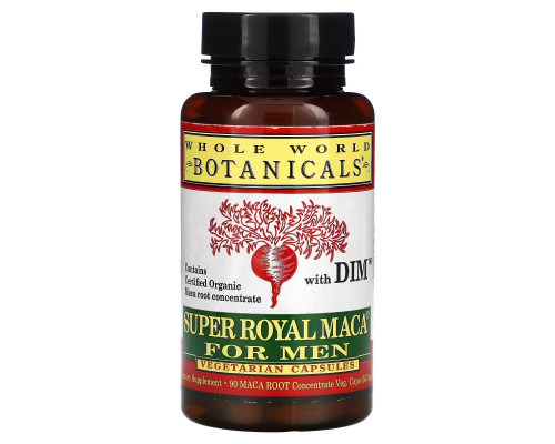 Whole World Botanicals Super Royal Maca для мужчин 500 мг 90 растительных капсул Whole World Botanicals Super Royal Maca для мужчин 500 мг 90 растительных капсул