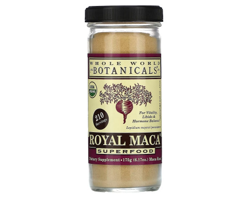 Whole World Botanicals Королевская мака суперпродукт 6.17 унций (175 г) Whole World Botanicals Королевская мака суперпродукт 6.17 унций (175 г)