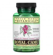 Whole World Botanicals, Королевское каму-каму, 350 мг, 140 капсул на растительной основе