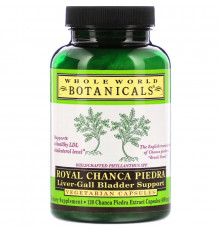 Whole World Botanicals Роскошная камнеломка для поддержки печени и желчного пузыря 400 мг 120 капсул на растительной основе