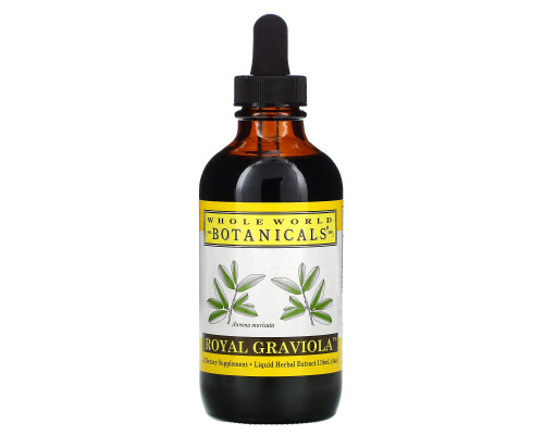 Whole World Botanicals Королевское сметанное яблоко для поддержки иммунитета 4 унции (120 мл) Whole World Botanicals Королевское сметанное яблоко для поддержки иммунитета 4 унции (120 мл)
