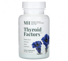 Витамины группы B Michael's Naturopathic, Thyroid Factors, 60 веганских капсул