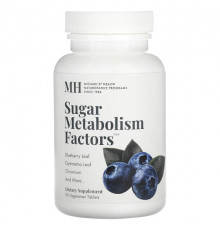 Для сердца и сосудов Sugar Metabolism Factors, 90 Vegetarian Tablets