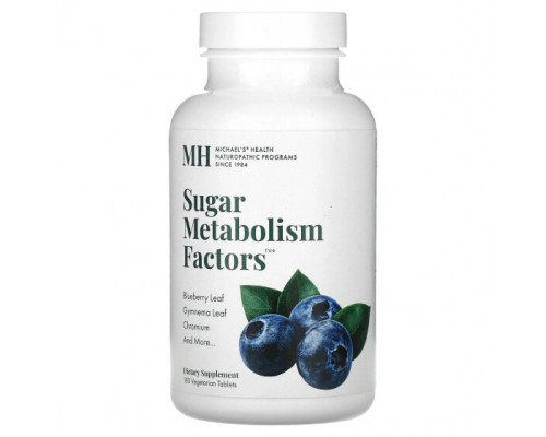 Для сердца и сосудов Sugar Metabolism Factors, 180 Vegetarian Tablets Для сердца и сосудов Sugar Metabolism Factors, 180 Vegetarian Tablets