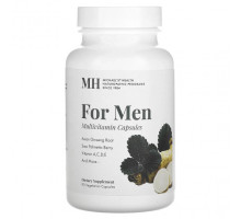 Мужское здоровье Michael's Naturopathic, Для мужчин, мультивитаминные капсулы, 90 вегетарианских капсул