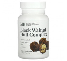 Растительные экстракты и настойки Black Walnut Hull Complex, 60 Vegan Capsules