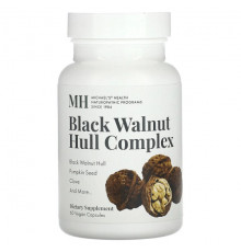 Растительные экстракты и настойки Black Walnut Hull Complex, 60 Vegan Capsules