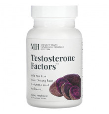 Мужское здоровье Michael's Naturopathic, Testosterone Factors, 60 вегетарианских таблеток