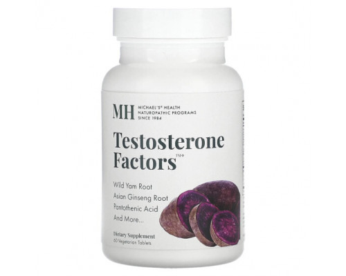 Мужское здоровье Michael's Naturopathic, Testosterone Factors, 60 вегетарианских таблеток Мужское здоровье Michael's Naturopathic, Testosterone Factors, 60 вегетарианских таблеток