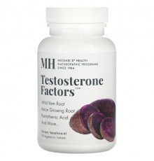 Мужское здоровье Michael's Naturopathic, Testosterone Factors, 90 вегетарианских таблеток