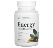 Улучшение памяти и работы мозга Michael's Naturopathic, Energy Adrenal Support, 90 вегетарианских таблеток