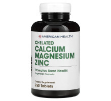 American Health, Кальций, магний и цинк, 250 таблеток