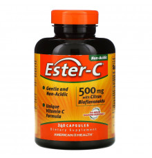 American Health, Ester-C, 500 мг с цитрусовыми биофлавоноидами, 240 капсул