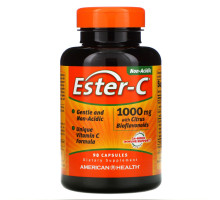 American Health, Ester-C с цитрусовыми биофлавоноидами, 1000 мг, 90 капсул