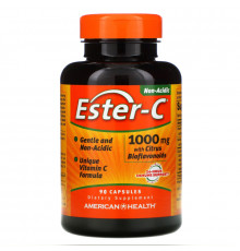 American Health, Ester-C с цитрусовыми биофлавоноидами, 1000 мг, 90 капсул