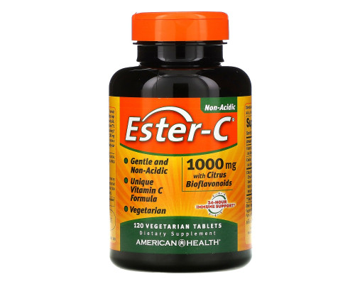 American Health, Эстер-C, 1000 мг, 120 растительных таблеток American Health, Эстер-C, 1000 мг, 120 растительных таблеток