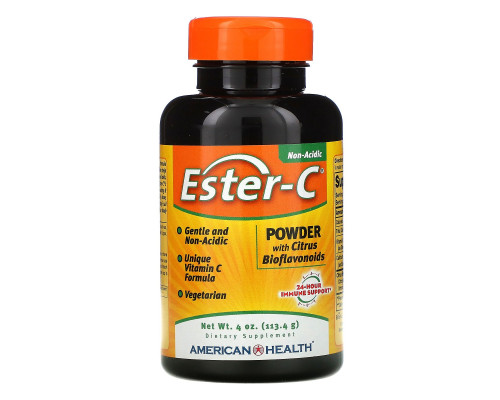 American Health, Эстер-С, порошок с цитрусовыми биофлавоноидами, 4 унции (113,4 г) American Health, Эстер-С, порошок с цитрусовыми биофлавоноидами, 4 унции (113,4 г)