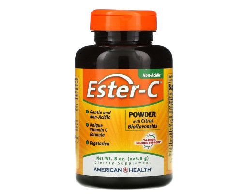 American Health, Ester-C, порошок с цитрусовыми биофлавоноидами, 8 жидких унций (226.8 г) American Health, Ester-C, порошок с цитрусовыми биофлавоноидами, 8 жидких унций (226.8 г)