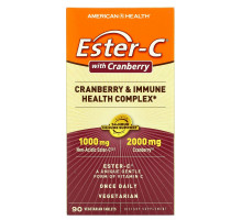 American Health, Иммуностимулирующий комплекс Ester-C с клюквой, 90 вегетарианских капсул