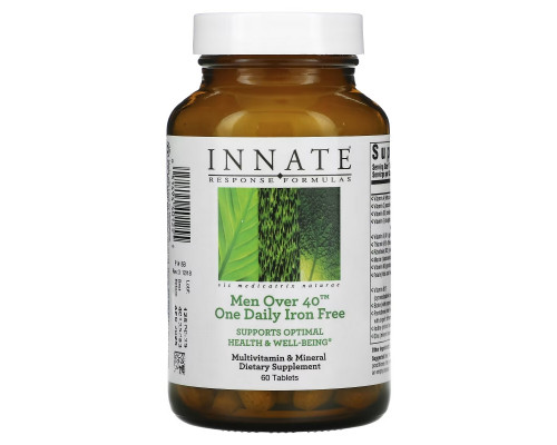 Innate Response Formulas, Men Over 40 One Daily, Iron Free, 60 Tablets Innate Response Formulas, Men Over 40 One Daily, Iron Free, 60 Tablets