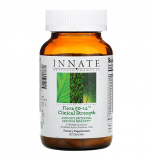 Innate Response Formulas, Клинически эффективный пробиотик Флора 50-14, 60 капсул (Ice)