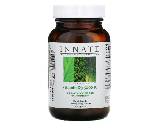 Innate Response Formulas, Витамин D3, 5000 МЕ, 60 капсул Innate Response Formulas, Витамин D3, 5000 МЕ, 60 капсул