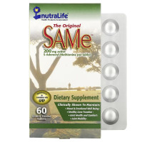 NutraLife The Original SAMe 200 мг 60 таблеток покрытых кишечнорастворимой оболочкой