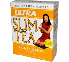 Hobe Labs, Чай для похудения Ultra Slim, мед с лимоном, 24 пакетика травяного чая, 1,69 унции (48 г)