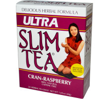 Hobe Labs, Ultra Slim чай, -малина, без кофеина 24 травяных чайных пакетиков, 1.69 унции (48 г)