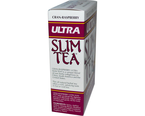 Hobe Labs, Ultra Slim чай, -малина, без кофеина 24 травяных чайных пакетиков, 1.69 унции (48 г) Hobe Labs, Ultra Slim чай, -малина, без кофеина 24 травяных чайных пакетиков, 1.69 унции (48 г)