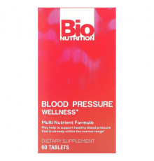 Растительные экстракты и настойки Bio Nutrition, Здоровье кровяного давления, 60 таблеток