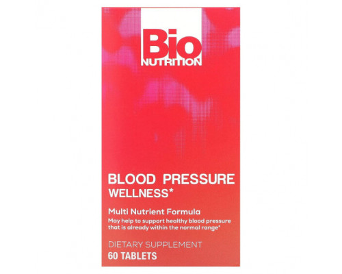 Растительные экстракты и настойки Bio Nutrition, Здоровье кровяного давления, 60 таблеток Растительные экстракты и настойки Bio Nutrition, Здоровье кровяного давления, 60 таблеток
