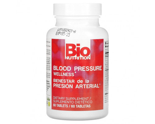 Растительные экстракты и настойки Bio Nutrition, Здоровье кровяного давления, 60 таблеток Растительные экстракты и настойки Bio Nutrition, Здоровье кровяного давления, 60 таблеток