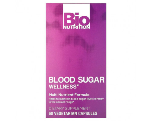 Для сердца и сосудов Bio Nutrition, средство для контроля сахара в крови, 60 вегетарианских капсул Для сердца и сосудов Bio Nutrition, средство для контроля сахара в крови, 60 вегетарианских капсул