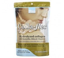 Для мышц и суставов Bio Nutrition, Colla-Flex, гидролизованный коллаген с босвеллией, диоксидом кремния и витамином C, натуральная ваниль, 240 г
