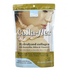 Для мышц и суставов Bio Nutrition, Colla-Flex, гидролизованный коллаген с босвеллией, диоксидом кремния и витамином C, натуральная ваниль, 240 г