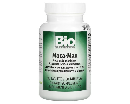 Bio Nutrition Maca Max 1000 мг 30 таблеток Bio Nutrition Maca Max 1000 мг 30 таблеток