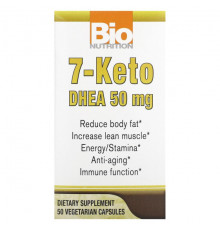 Мужское здоровье Bio Nutrition, 7-цето ДГЭА, 50 мг, 50 вегетарианских капсул