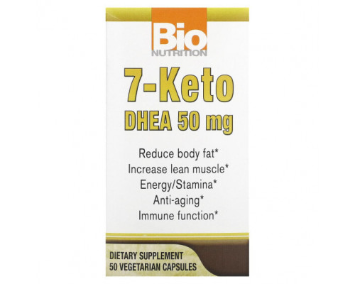 Мужское здоровье Bio Nutrition, 7-цето ДГЭА, 50 мг, 50 вегетарианских капсул Мужское здоровье Bio Nutrition, 7-цето ДГЭА, 50 мг, 50 вегетарианских капсул