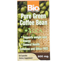 Bio Nutrition, Чистый зеленый кофе в зернах, 800 мг, 50 капсул