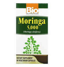 Bio Nutrition, Moringa 5,000, 90 Vegetable Capsules