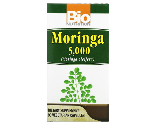Bio Nutrition, Moringa 5,000, 90 Vegetable Capsules Bio Nutrition, Moringa 5,000, 90 Vegetable Capsules