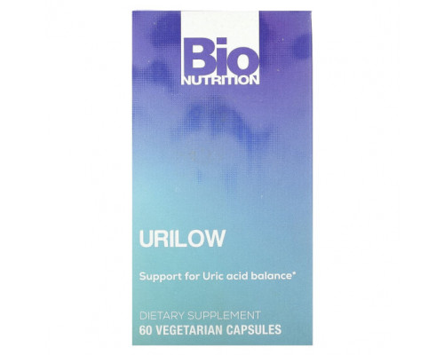 Растительные экстракты и настойки Bio Nutrition, Urilow, 60 вегетарианских капсул Растительные экстракты и настойки Bio Nutrition, Urilow, 60 вегетарианских капсул